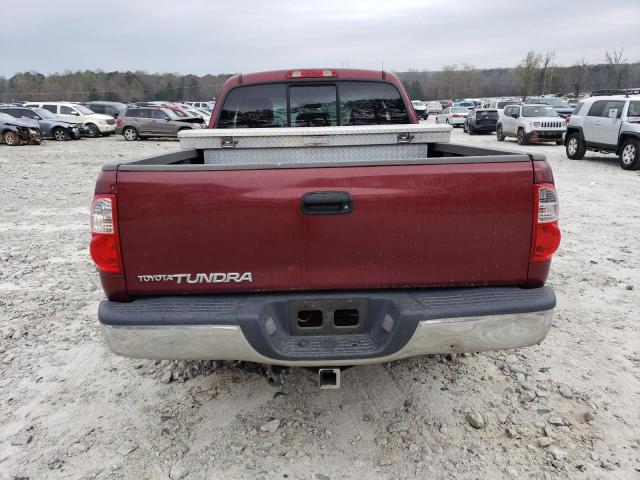 5TBRU34186S456908 - 2006 TOYOTA TUNDRA ACCESS CAB SR5 BURGUNDY photo 6