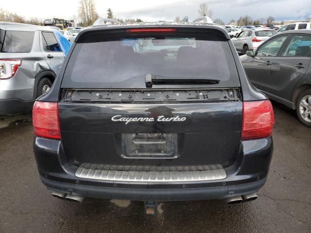 WP1AC29P05LA91847 - 2005 PORSCHE CAYENNE TURBO BLACK photo 6