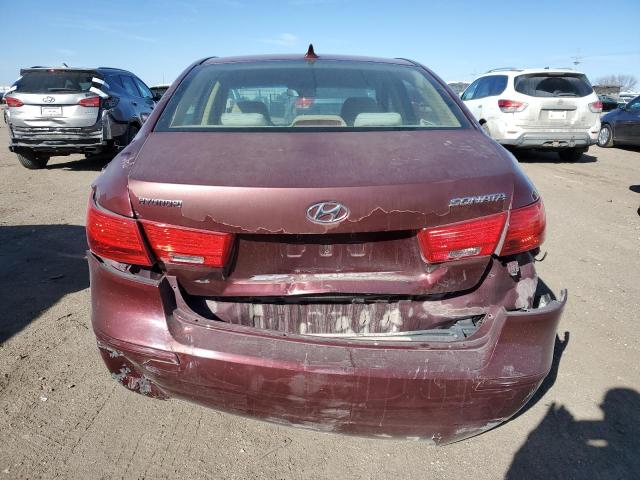 5NPET46CX9H553793 - 2009 HYUNDAI SONATA GLS MAROON photo 6