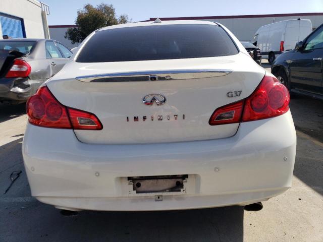 JN1CV6AP7DM714576 - 2013 INFINITI G37 BASE WHITE photo 6