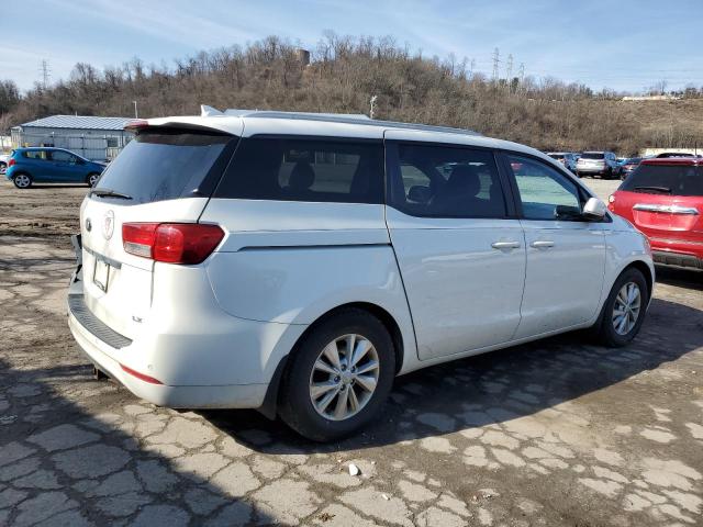 KNDMB5C14F6019153 - 2015 KIA SEDONA LX WHITE photo 3