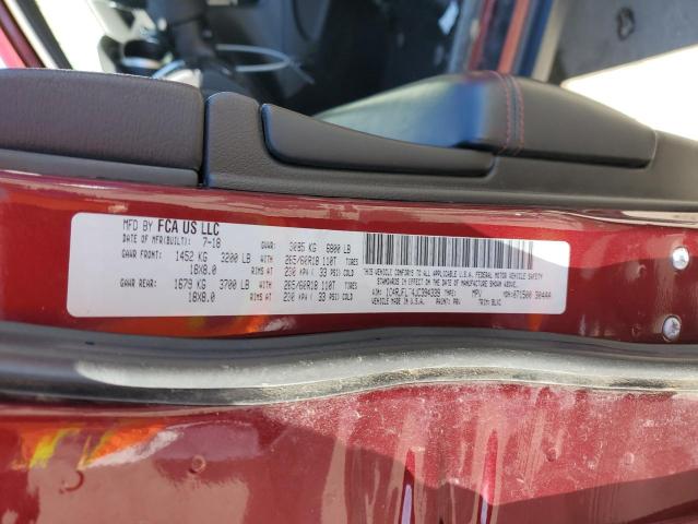 1C4RJFLT4JC394339 - 2018 JEEP GRAND CHER TRAILHAWK 勃艮第红 照片 13
