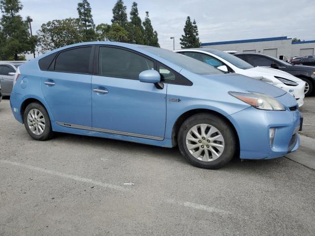 JTDKN3DP1E3059874 - 2014 TOYOTA PRIUS PLUG BLUE photo 4