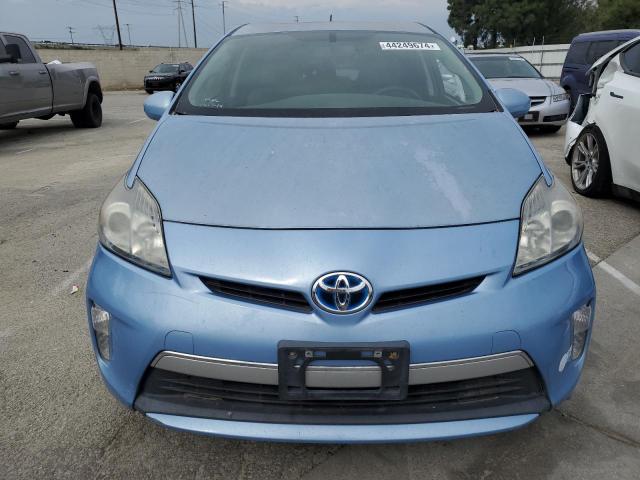 JTDKN3DP1E3059874 - 2014 TOYOTA PRIUS PLUG BLUE photo 5