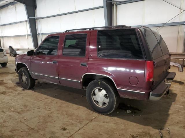 1GNEK13R0WJ315505 - 1998 CHEVROLET TAHOE K1500 BURGUNDY photo 2