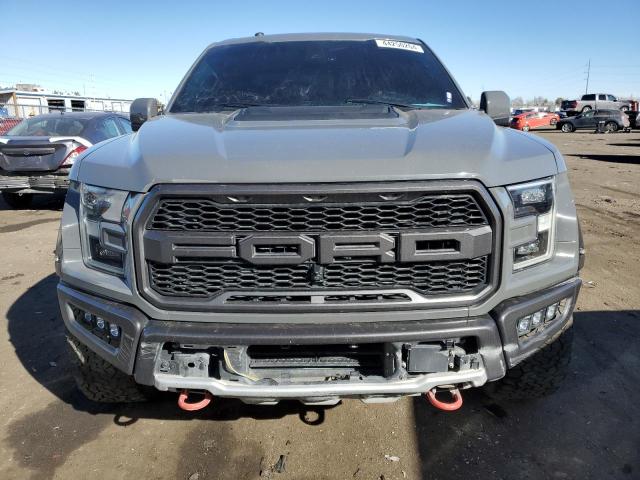 1FTFW1RG3JFD73563 - 2018 FORD F150 RAPTOR GRAY photo 5