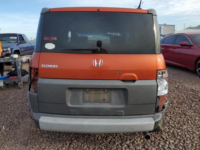 5J6YH18675L001091 - 2005 HONDA ELEMENT EX ORANGE photo 6