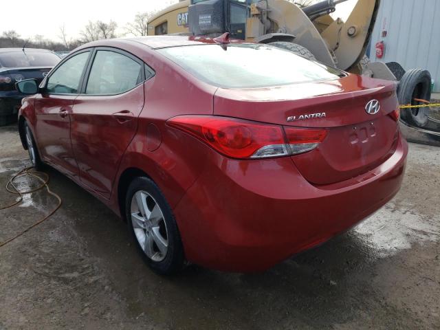 5NPDH4AE6DH291267 - 2013 HYUNDAI ELANTRA GLS MAROON photo 2