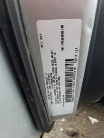 4S3BL686356218045 - 2005 SUBARU LEGACY GT SILVER photo 12