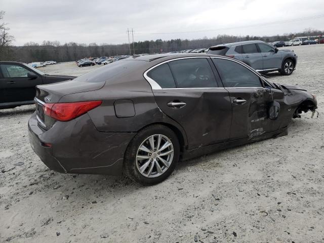 JN1BV7AR6EM693014 - 2014 INFINITI Q50 BASE BROWN photo 3