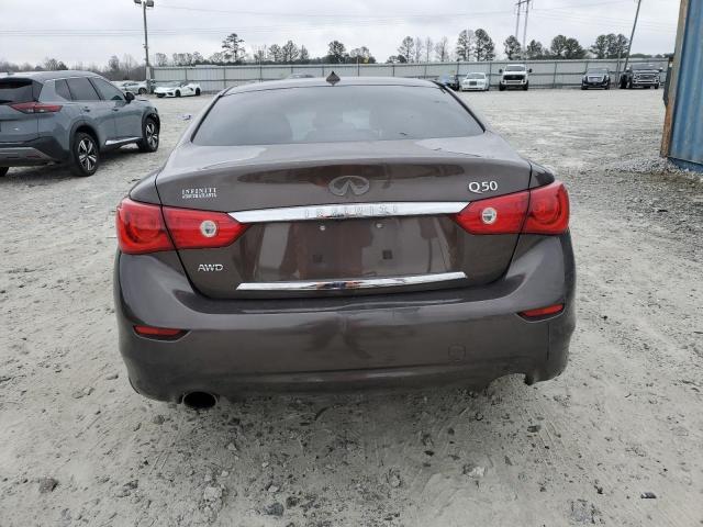 JN1BV7AR6EM693014 - 2014 INFINITI Q50 BASE BROWN photo 6