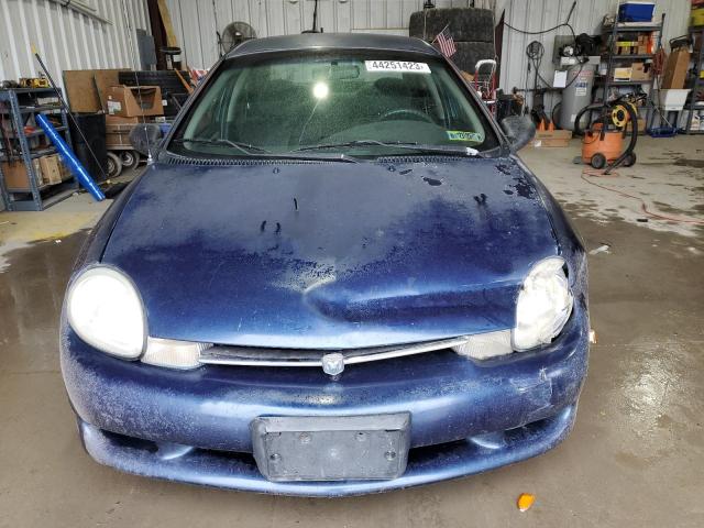 1B3ES46C1YD772182 - 2000 DODGE NEON BASE BLUE photo 5