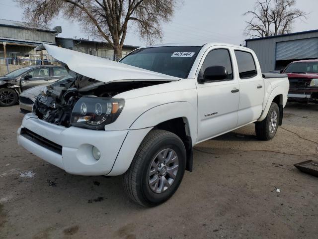 5TELU42N76Z165179 - 2006 TOYOTA TACOMA DOUBLE CAB WHITE photo 1