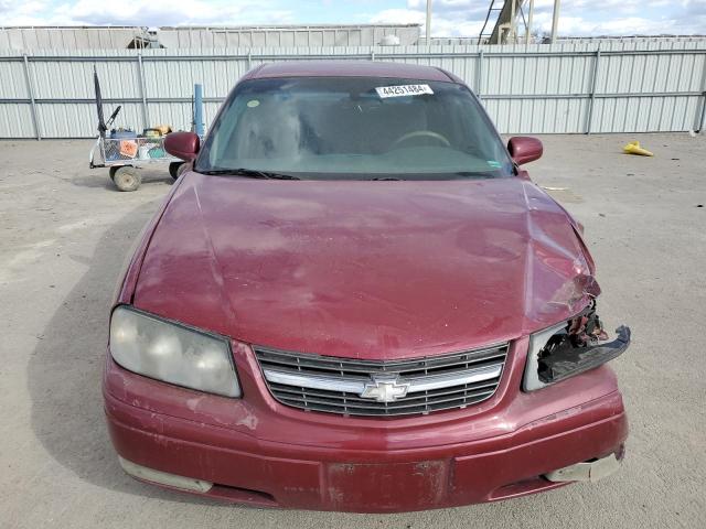 2G1WH52K259365980 - 2005 CHEVROLET IMPALA LS BURGUNDY photo 5