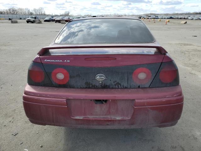 2G1WH52K259365980 - 2005 CHEVROLET IMPALA LS BURGUNDY photo 6