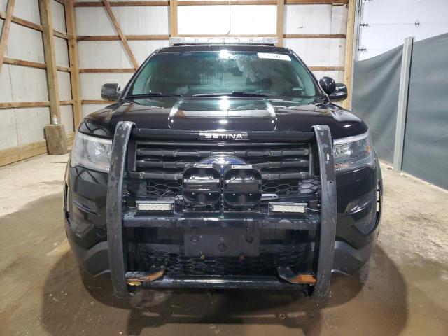 1FM5K8AR5HGA63105 - 2017 FORD EXPLORER POLICE INTERCEPTOR შავი ფოტო 5