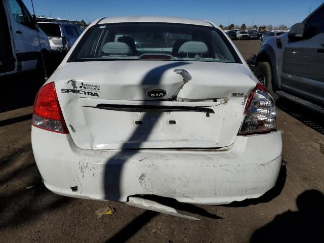 KNAFE221295593533 - 2009 KIA SPECTRA EX WHITE photo 6