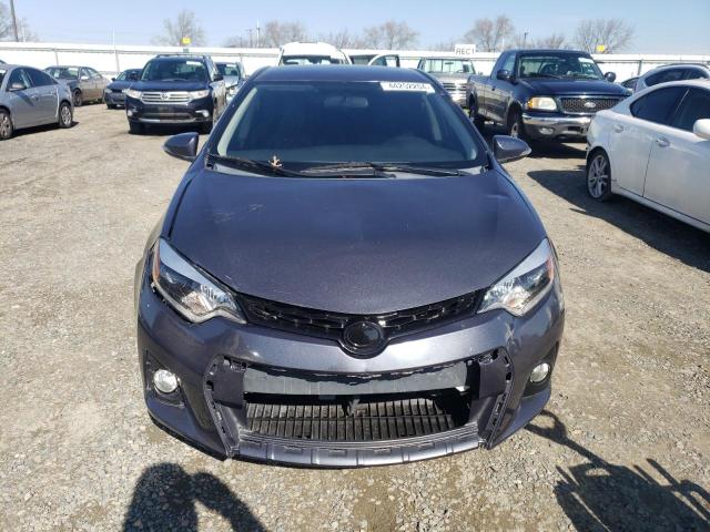 2T1BURHE8EC040485 - 2014 TOYOTA COROLLA L GRAY photo 5