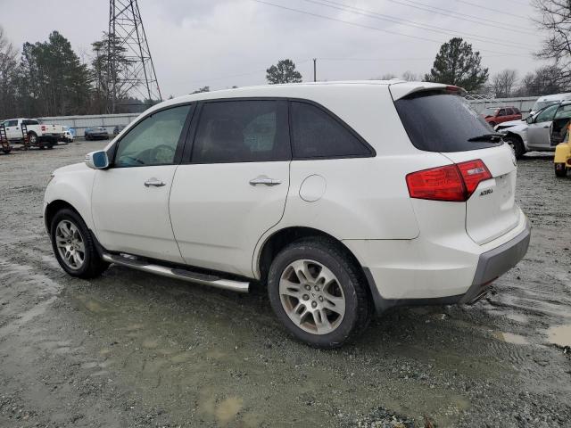 2HNYD282X8H503626 - 2008 ACURA MDX WHITE photo 2