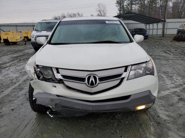 2HNYD282X8H503626 - 2008 ACURA MDX WHITE photo 5