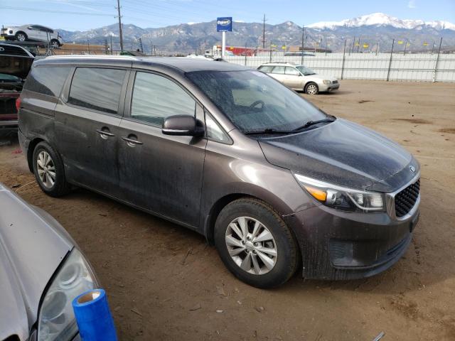 KNDMB5C10G6182769 - 2016 KIA SEDONA LX BROWN photo 4