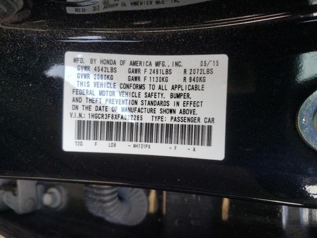 1HGCR3F8XFA032265 - 2015 HONDA ACCORD EXL BLACK photo 13