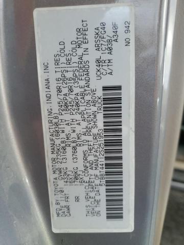 5TBBT44112S251953 - 2002 TOYOTA TUNDRA ACCESS CAB ნაცრისფერი ფოტო 12