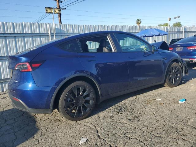 5YJYGDEE2MF152766 - 2021 TESLA MODEL Y BLUE photo 3