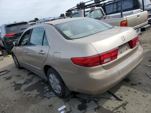 1HGCM56485A103677 - 2005 HONDA ACCORD LX BEIGE photo 2