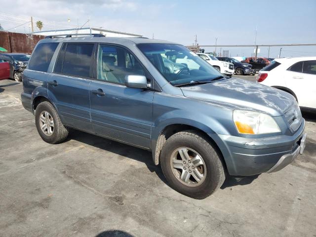 2HKYF18625H531212 - 2005 HONDA PILOT EXL TURQUOISE photo 4