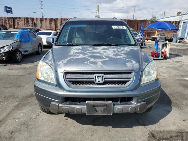 2HKYF18625H531212 - 2005 HONDA PILOT EXL TURQUOISE photo 5