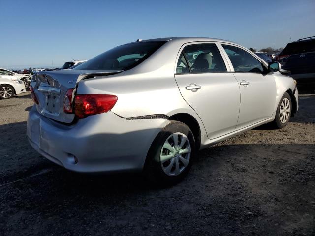 JTDBL40E499039251 - 2009 TOYOTA COROLLA BASE SILVER photo 3