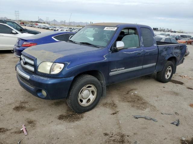 5TBRN34143S395677 - 2003 TOYOTA TUNDRA ACCESS CAB SR5 BLUE photo 1