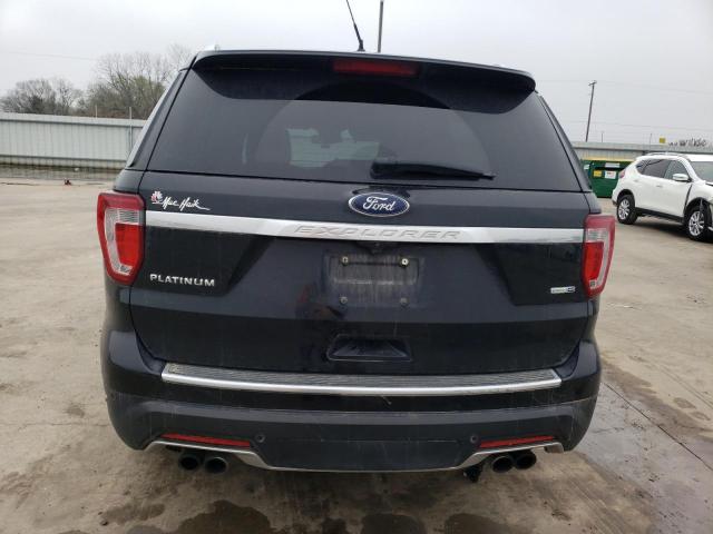 1FM5K8HT3JGC13560 - 2018 FORD EXPLORER PLATINUM BLACK photo 6