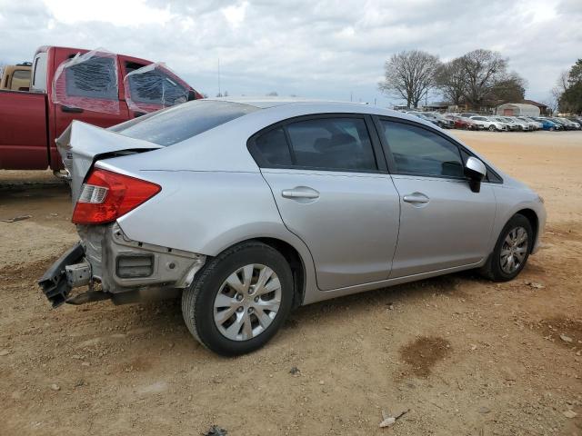 19XFB2F57CE032801 - 2012 HONDA CIVIC LX SILVER photo 3