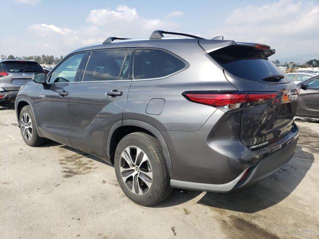 5TDHARAH3LS503127 - 2020 TOYOTA HIGHLANDER HYBRID XLE GRAY photo 2