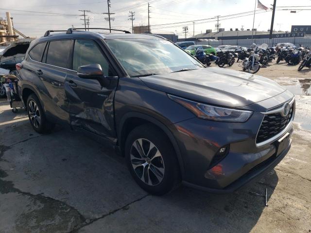 5TDHARAH3LS503127 - 2020 TOYOTA HIGHLANDER HYBRID XLE GRAY photo 4