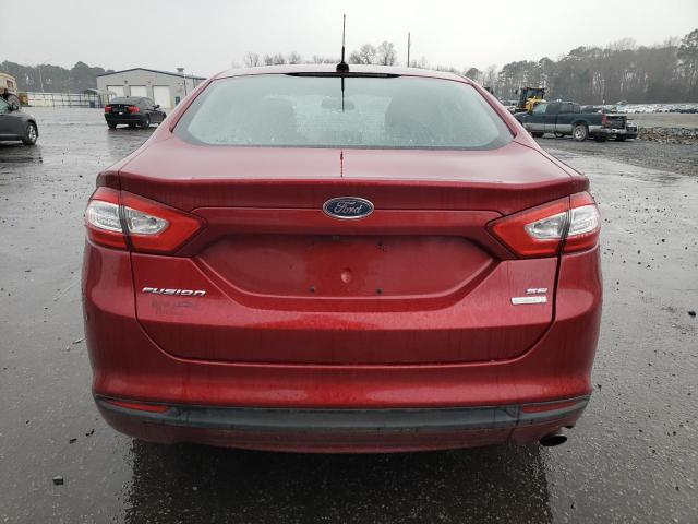 3FA6P0HD2FR177063 - 2015 FORD FUSION SE RED photo 6