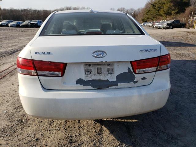 5NPET46C68H365125 - 2008 HYUNDAI SONATA GLS WHITE photo 6