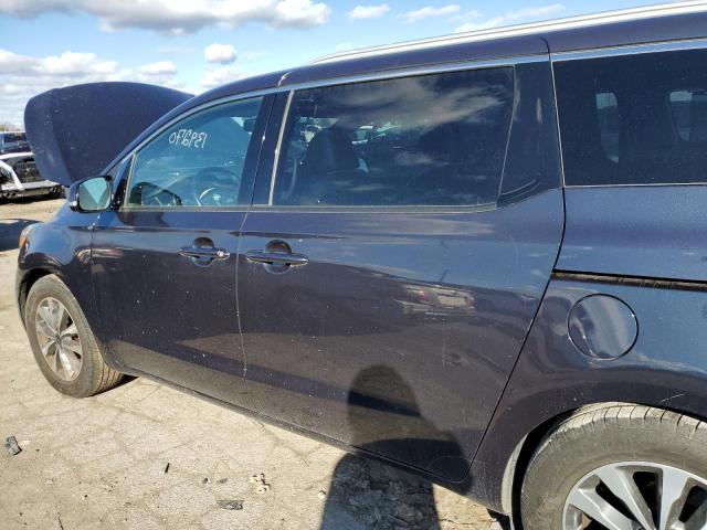 KNDMC5C10F6031314 - 2015 KIA SEDONA EX BLUE photo 10