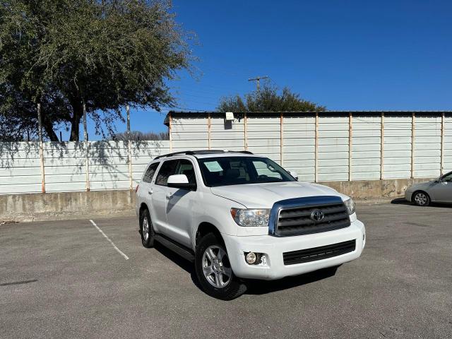 5TDBW5G16FS121785 - 2015 TOYOTA SEQUOIA SR5 WHITE photo 1