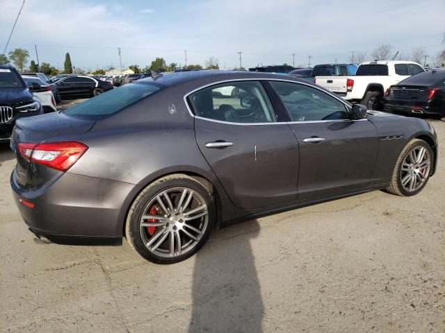 ZAM57RSA8G1187158 - 2016 MASERATI GHIBLI S GRAY photo 3