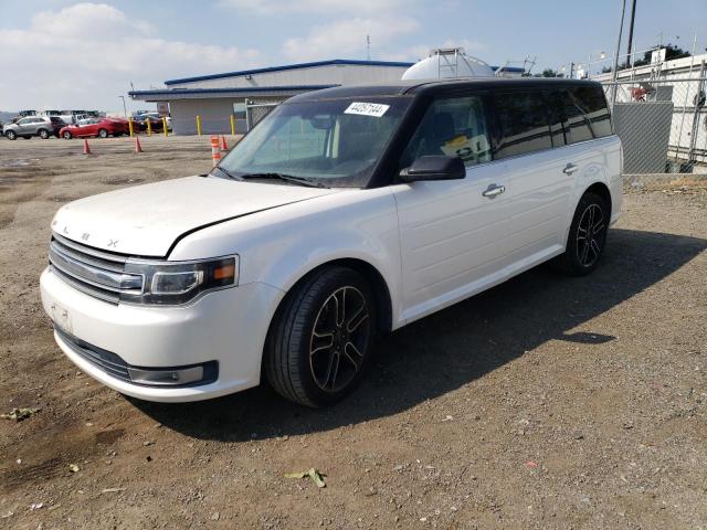 2FMGK5D88DBD24884 - 2013 FORD FLEX LIMITED WHITE photo 1