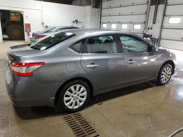 3N1AB7AP5FY261547 - 2015 NISSAN SENTRA S GRAY photo 3