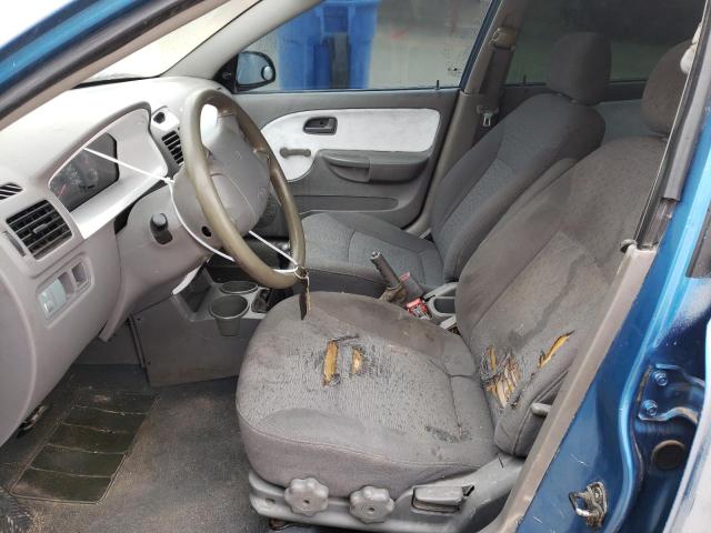 KNADC125736207524 - 2003 KIA RIO GRAY photo 7