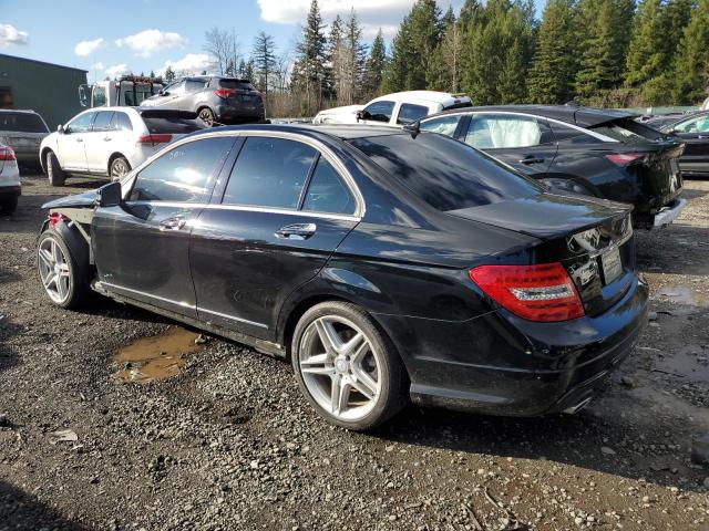 WDDGF8AB2DG117030 - 2013 MERCEDES-BENZ C 300 4MATIC BLACK photo 2