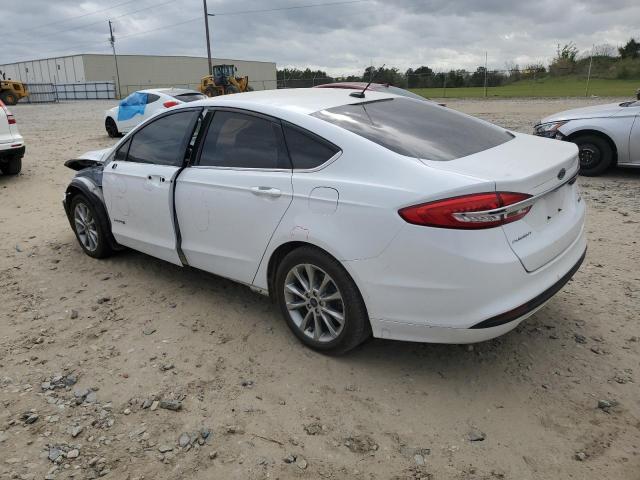 3FA6P0LU9HR355089 - 2017 FORD FUSION SE HYBRID WHITE photo 2