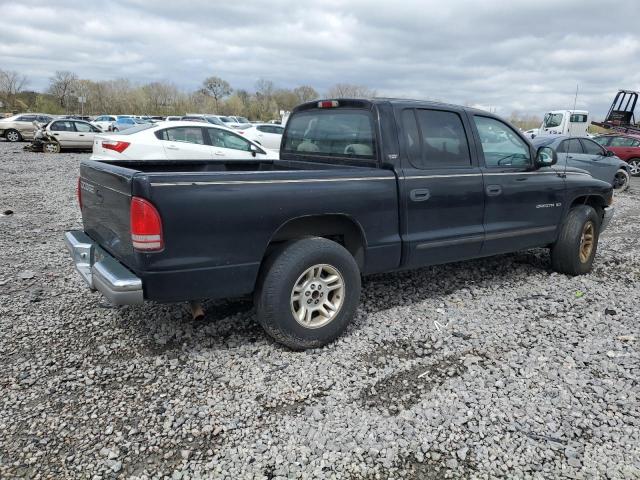 1B7GL2AZ41S134854 - 2001 DODGE DAKOTA QUAD BLACK photo 3