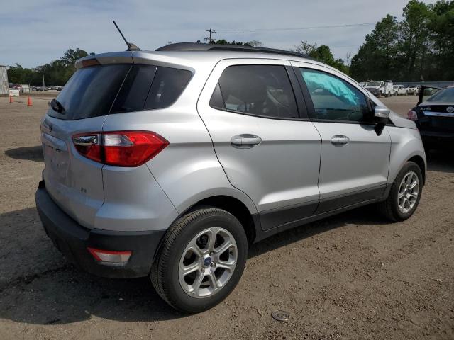 MAJ3S2GE6MC453666 - 2021 FORD ECOSPORT SE SILVER photo 3