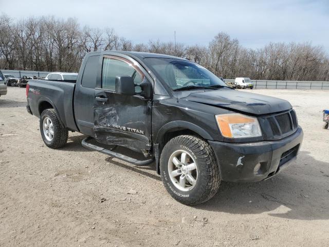 1N6AA0CC4BN307889 - 2011 NISSAN TITAN S BLACK photo 4